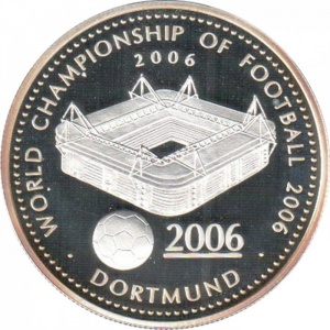Реверс монеты Гана, 500 сика, 2006, Чемпионат мира по футболу 2006 года /Дортмунд/