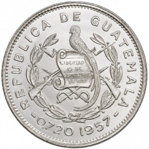 Аверс монеты Гватемала, 5 сентаво, 1950-1959