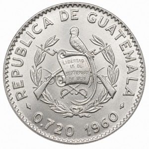 Аверс монеты Гватемала, 5 сентаво, 1960-1964