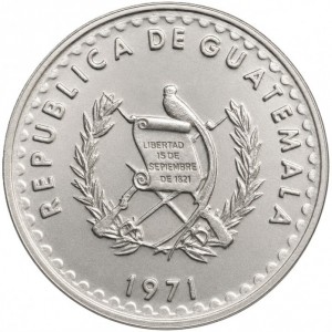 Аверс монеты Гватемала, 5 сентаво, 1971-1977