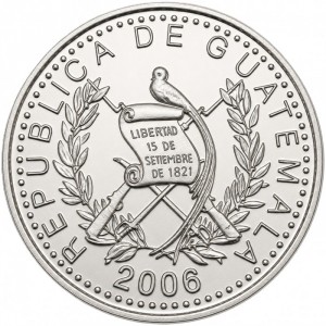 Аверс монеты Гватемала, 10 сентаво, 1976-2008