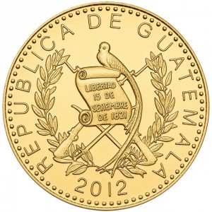 Аверс монеты Гватемала, 50 сентаво, 2012-2024
