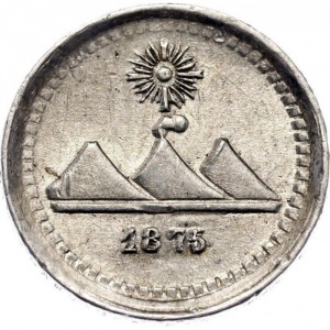 Аверс монеты Гватемала, ¼ реала, 1872-1878