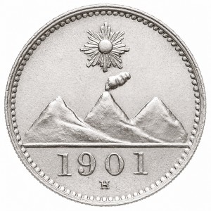 Аверс монеты Гватемала, ¼ реала, 1900-1901