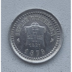 Аверс монеты Гватемала, ½ реала, 1878-1893