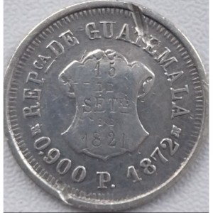 Аверс монеты Гватемала, 1 реал, 1872-1878