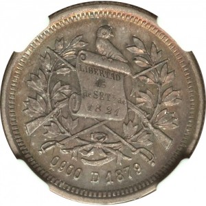 Аверс монеты Гватемала, 2 реала, 1879