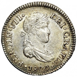 Аверс монеты Гватемала, ½ реала, 1808-1821