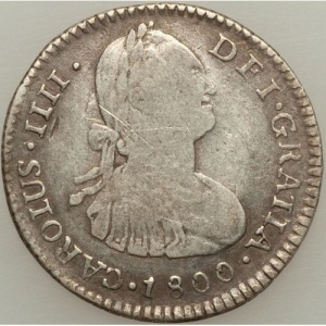 Аверс монеты Гватемала, 1 реал, 1790-1808