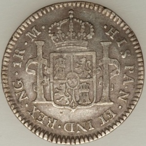 Реверс монеты Гватемала, 1 реал, 1790-1808