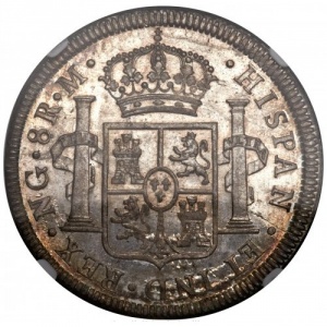 Реверс монеты Гватемала, 8 реалов, 1808-1821