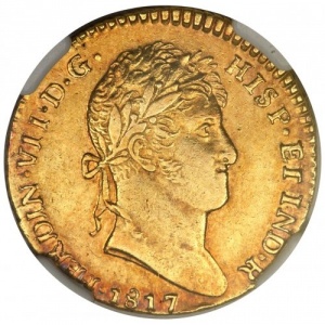 Аверс монеты Гватемала, 2 эскудо, 1808-1817