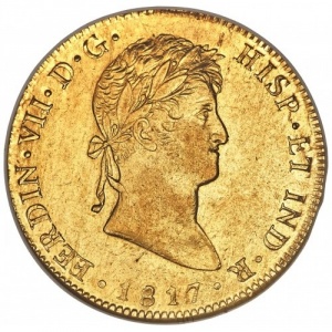 Аверс монеты Гватемала, 8 эскудо, 1808-1817