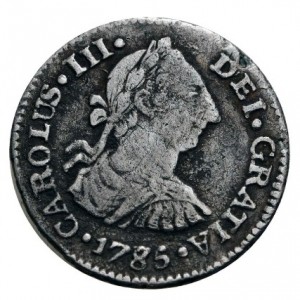 Аверс монеты Гватемала, ½ реала, 1772-1785