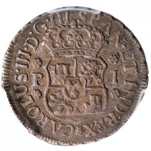 Аверс монеты Гватемала, 1 реал, 1760-1771
