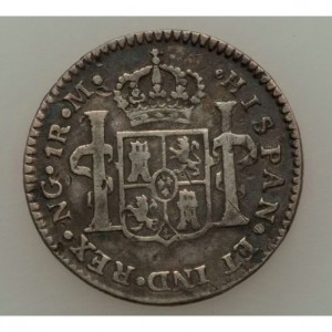 Реверс монеты Гватемала, 1 реал, 1772-1785