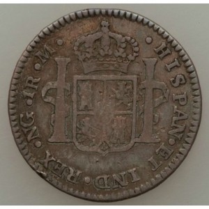Реверс монеты Гватемала, 1 реал, 1786-1787