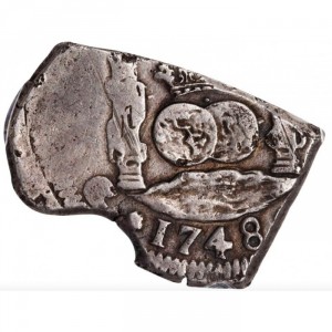 Реверс монеты Гватемала, 4 реала, 1747-1753