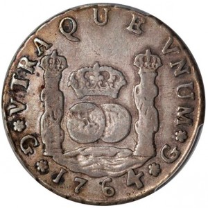 Реверс монеты Гватемала, 4 реала, 1760-1771
