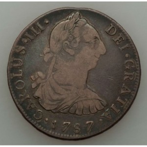 Аверс монеты Гватемала, 4 реала, 1787