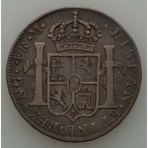 Реверс монеты Гватемала, 4 реала, 1787