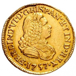 Аверс монеты Гватемала, 1 эскудо, 1755-1757