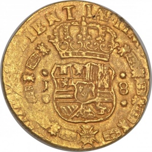Реверс монеты Гватемала, 8 эскудо, 1733-1745