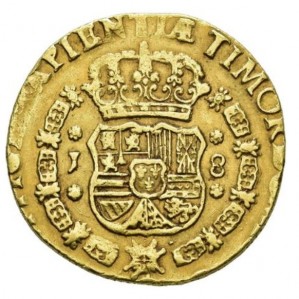 Реверс монеты Гватемала, 8 эскудо, 1750-1752