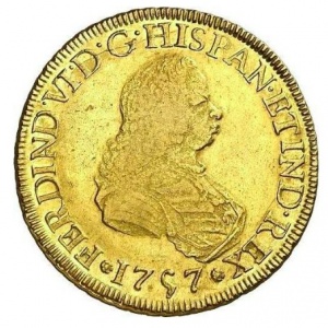 Аверс монеты Гватемала, 8 эскудо, 1757