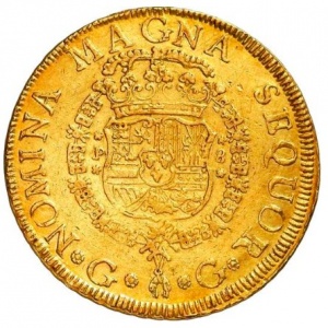 Реверс монеты Гватемала, 8 эскудо, 1761