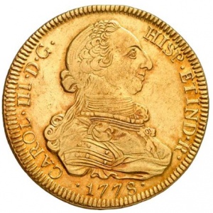 Аверс монеты Гватемала, 8 эскудо, 1778-1785