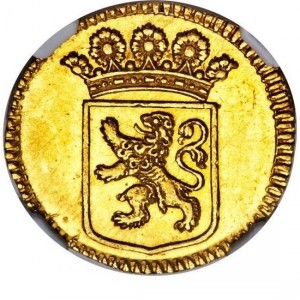 Аверс монеты Голландская Ост-Индия, ½ дуита, 1750-1763