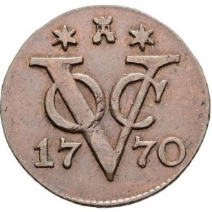 Реверс монеты Голландская Ост-Индия, ½ дуита, 1770-1789