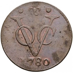 Реверс монеты Голландская Ост-Индия, 1 дуит, 1726-1804