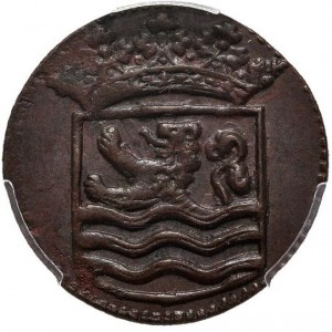Аверс монеты Голландская Ост-Индия, 1 дуит, 1729-1735, Медь /коричневый цвет/