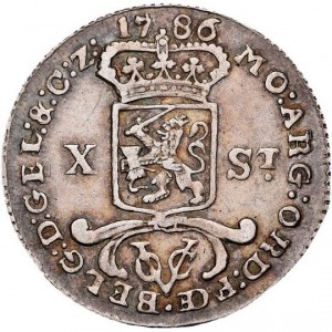 Реверс монеты Голландская Ост-Индия, 10 стюверов, 1786