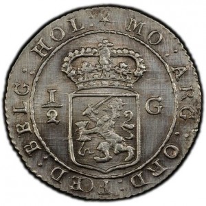 Реверс монеты Голландская Ост-Индия, ½ гульдена, 1802