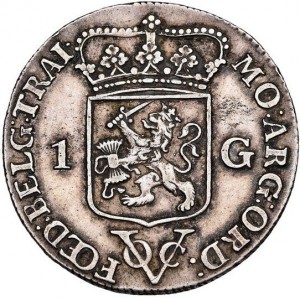Реверс монеты Голландская Ост-Индия, 1 гульден, 1786-1790