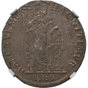 Аверс монеты Голландская Ост-Индия, 1 гульден, 1786-1790