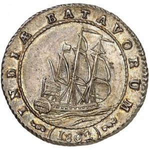 Аверс монеты Голландская Ост-Индия, 1 гульден, 1802