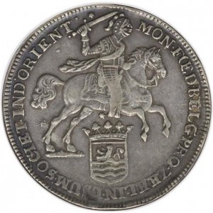 Аверс монеты Голландская Ост-Индия, 1 дукатон, 1728-1741, Герб Зеландии