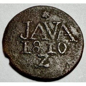 Реверс монеты Голландская Ост-Индия, 1 дуит, 1810