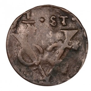 Реверс монеты Голландская Ост-Индия, ¼ стювера, 1644