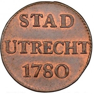 Реверс монеты Голландская республика, 1 дуит, 1739-1793, Медь /коричневый цвет/