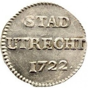 Реверс монеты Голландская республика, 1 дуит, 1710-1723