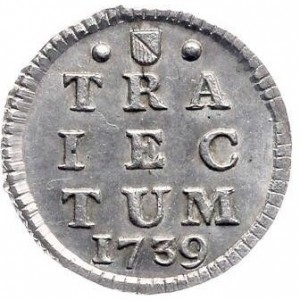 Реверс монеты Голландская республика, 1 стювер, 1738-1765