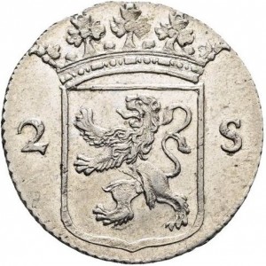 Аверс монеты Голландская республика, 2 стювера, 1757-1794