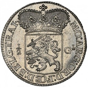 Аверс монеты Голландская республика, ½ гульдена, 1724-1740