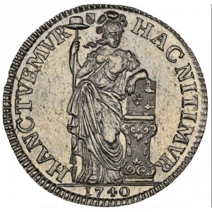 Реверс монеты Голландская республика, ½ гульдена, 1724-1740
