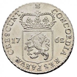 Реверс монеты Голландская республика, ½ серебряного дуката, 1761-1783